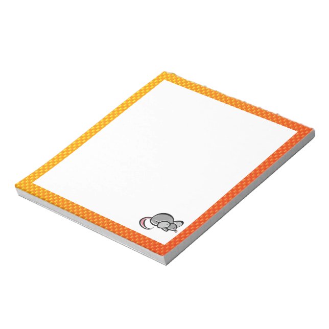 Yellow Orange Mouse Notepad (Rotated)