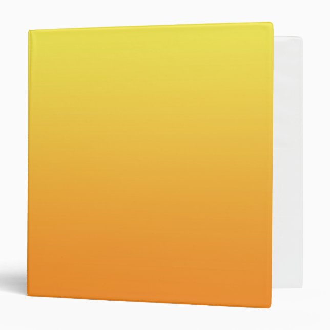 Yellow & Orange Ombre Binder (Front/Inside)