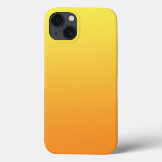 Yellow & Orange Ombre Case-Mate iPhone Case (Back)
