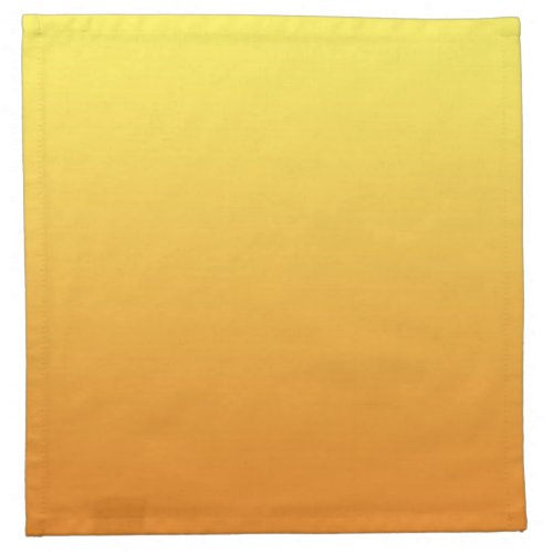 Yellow  Orange Ombre Cloth Napkin