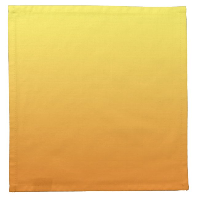 Yellow & Orange Ombre Cloth Napkin (Front)