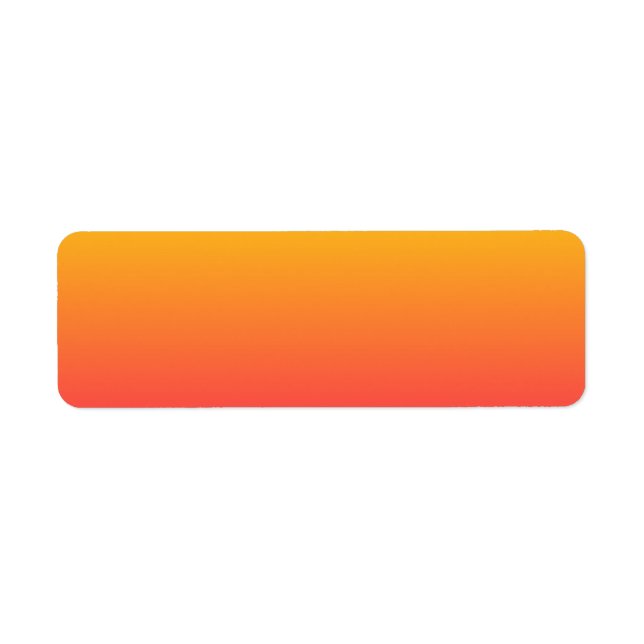 Yellow Orange Pink Ombre Label (Front)