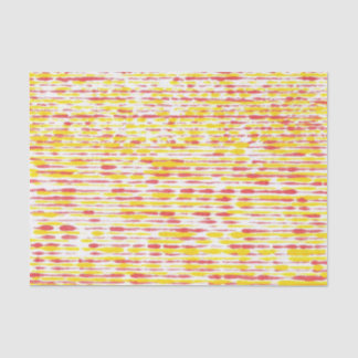 Yellow Orange Raindrops Stripes Tissue Paper