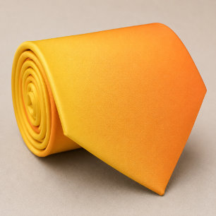 Yellow Orange Shade Neck Tie