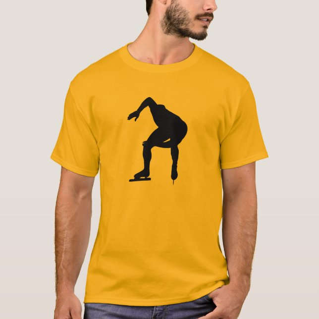Yellow Orange Speed Skater T-Shirt (Front)
