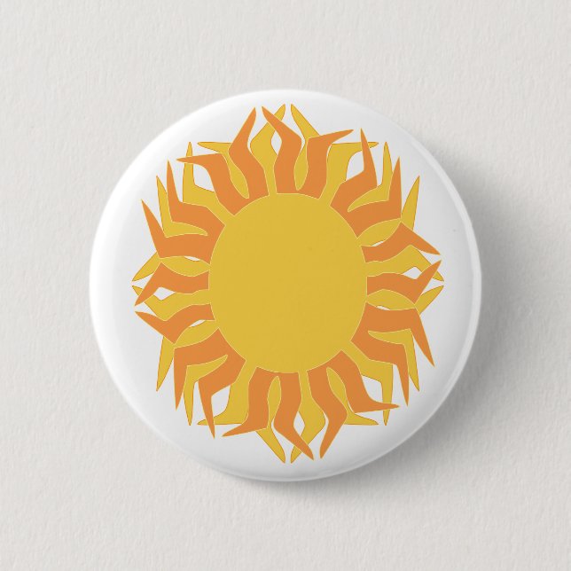 Yellow orange sun button (Front)