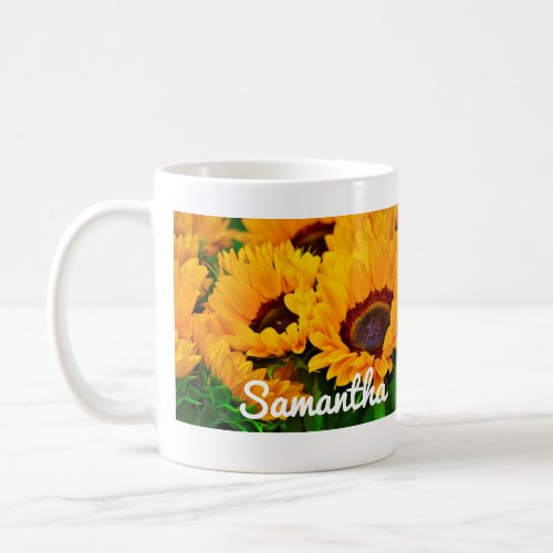 Yellow Orange Sunflowers Coffee Mug