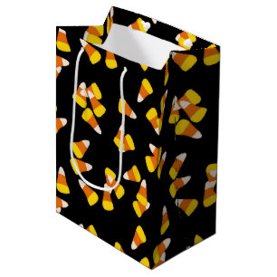 yellow orange white Halloween candy corn Medium Gift Bag