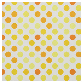 Custom Yellow Polka Dots Fabric for Upholstery, Quilting, and Crafts ...