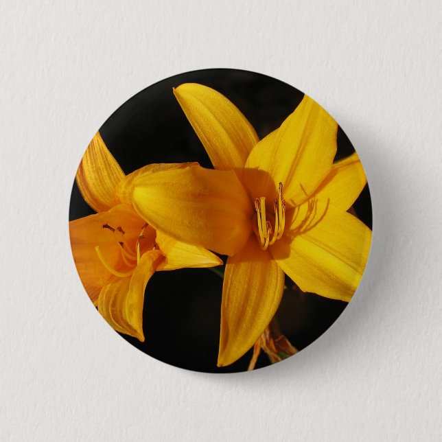 Yellow Orchid Button (Front)