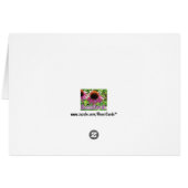 Yellow Orchid Flower Card (Back Horizontal)