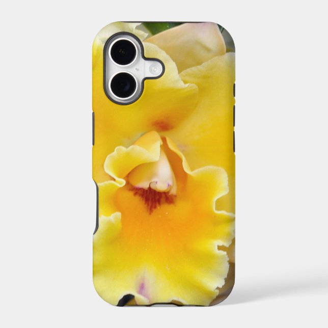 Yellow Orchid Iphone Case (Back)