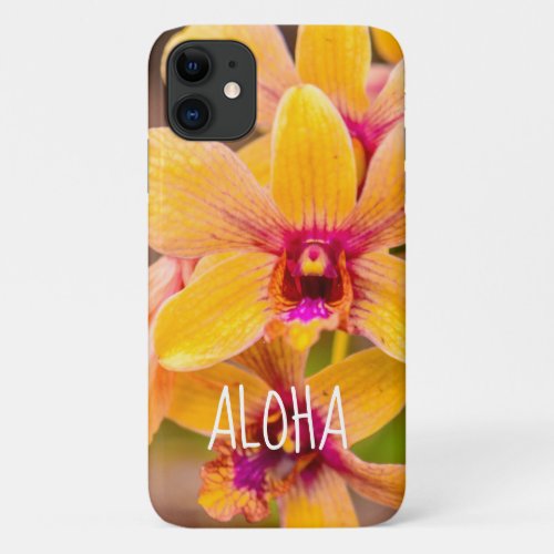 Yellow Orchid Lawai Kauai Hawaii iPhone 11 Case