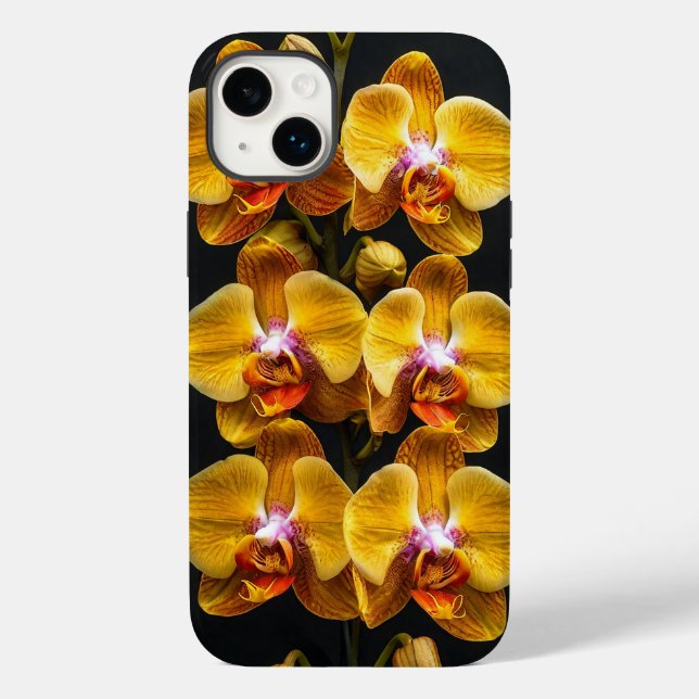 Yellow orchids flowers Case-Mate iPhone case (Back)