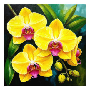 Yellow Orchids for Home Decor & Gift 🌼🌸 Photo Print