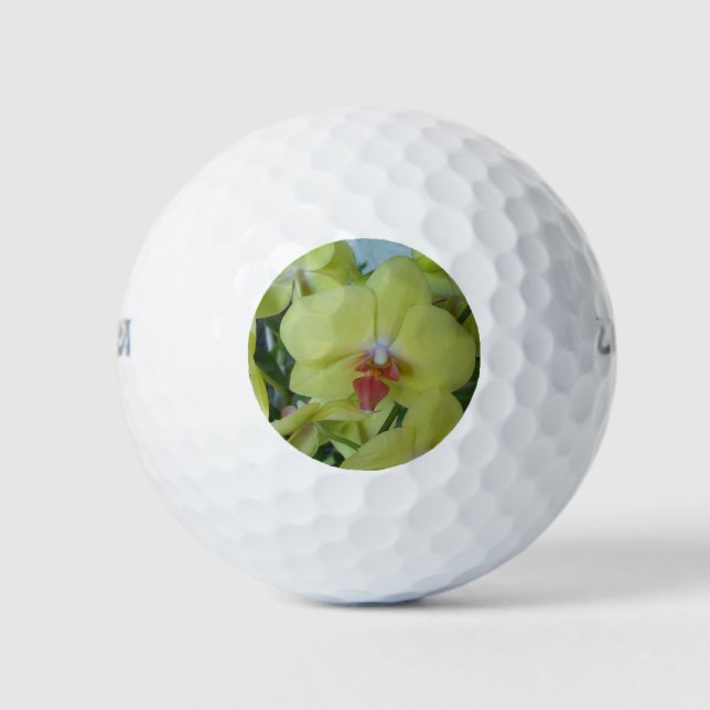 Yellow orchids golf balls (Front)