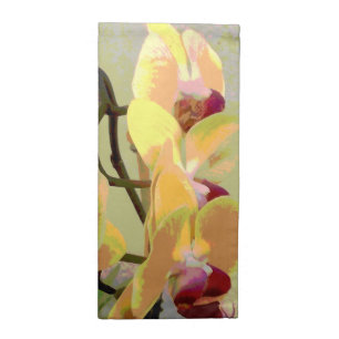 Yellow Orchids in the afternoon sun Napkin