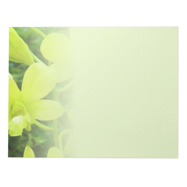 Yellow Orchids Notepad (Front)