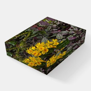 Yellow Orchids /tropical Flowers Paperweight by whatawonderfulworld at Zazzle
