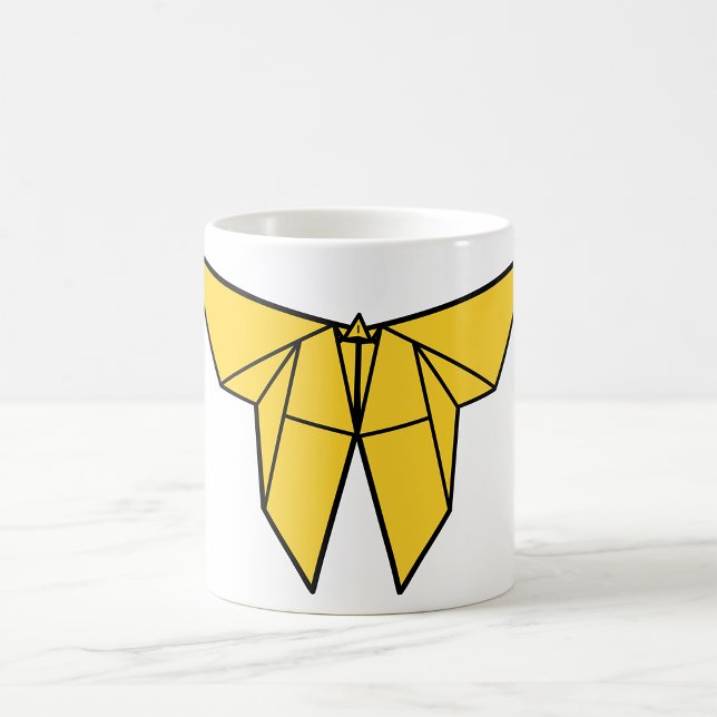 Yellow Origami Butterfly Mug (Creator Uploaded)