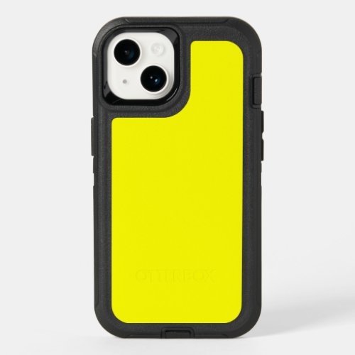 Yellow Otterbox Defender iPhone 14 Case