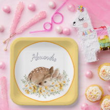 Yellow Our Little Dear Deer, Sunflowers Daisies