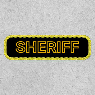 Yellow Outline SHERIFF Patch