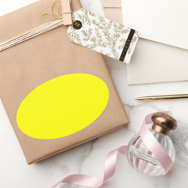 Yellow Oval Sticker (Gifting)