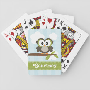 Yellow Owl Bicycle® Playing Cards