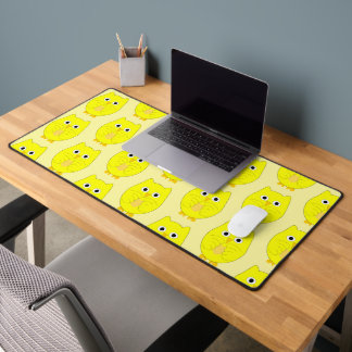 Yellow Owl Design Desk Mat