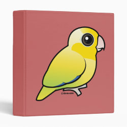 Cute Yellow Pacific Parrotlet Avery Signature Binder 8.5x11