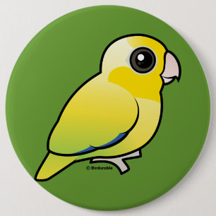 Yellow Pacific Parrotlet Button