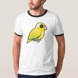 Cute Yellow Pacific Parrotlet Men's Basic Ringer T-Shirt