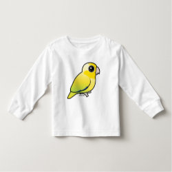 Cute Yellow Pacific Parrotlet Toddler Long Sleeve T-Shirt
