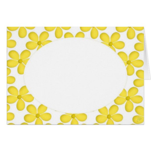 Yellow Painted Flowrs Cards (Front Horizontal)