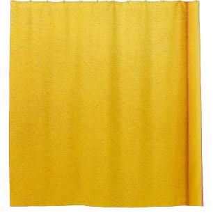Yellow painted wall shower curtain