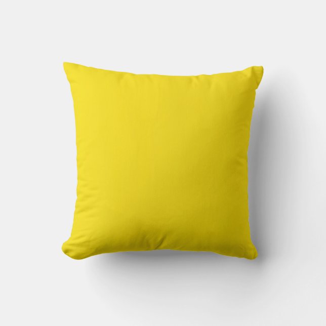 Yellow Painting Abstract Art Throw Pillow (Front)