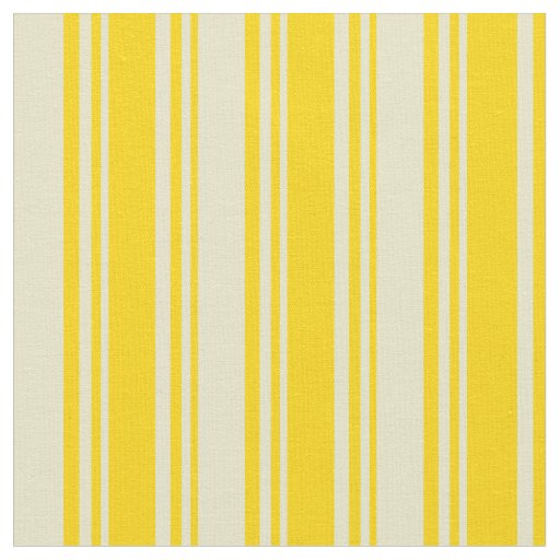Yellow & Pale Goldenrod Lined Pattern Fabric
