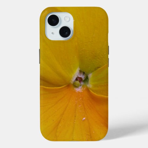 Yellow Pansy iPhone 15 Case
