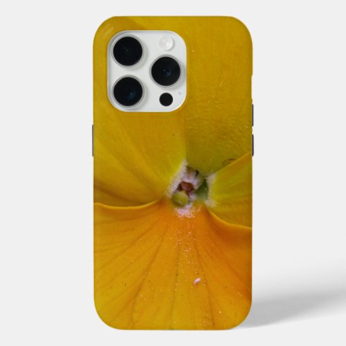 Yellow Pansy iPhone 15 Pro Case
