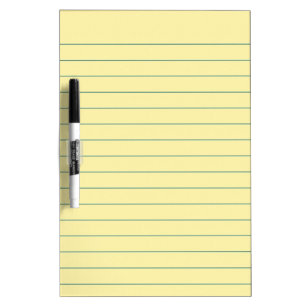 Yellow Paper Dry-Erase Board