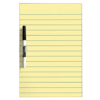 Yellow Paper Dry-Erase Board