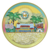 Yellow Paradise Bondi Beach Australia Dinner Plate (Front)