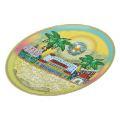 Yellow Paradise Bondi Beach Australia Dinner Plate (Left Side)