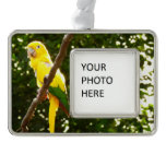Yellow Parrot Christmas Ornament