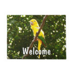 Yellow Parrot Doormat