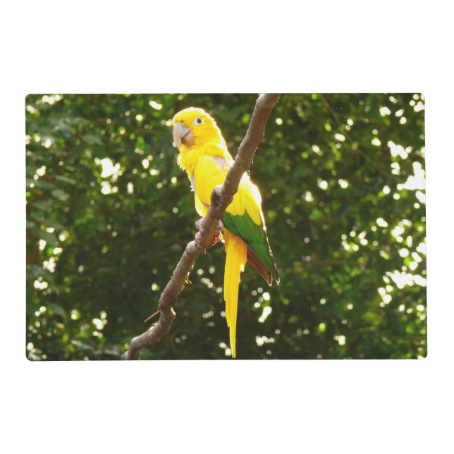 Yellow Parrot Placemat (Front)
