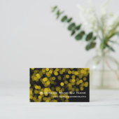 Yellow Party Lights (Music or DJ) Business Cards (Standing Front)