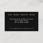 Yellow Party Lights (Music or DJ) Business Cards (Back)