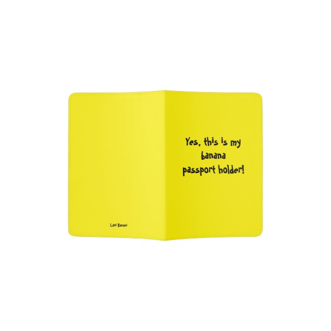 Yellow Passport Holder (Opened)